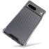 Silver Carbon Fiber Specialty Texture Material Google Pixel 7a Clear Case